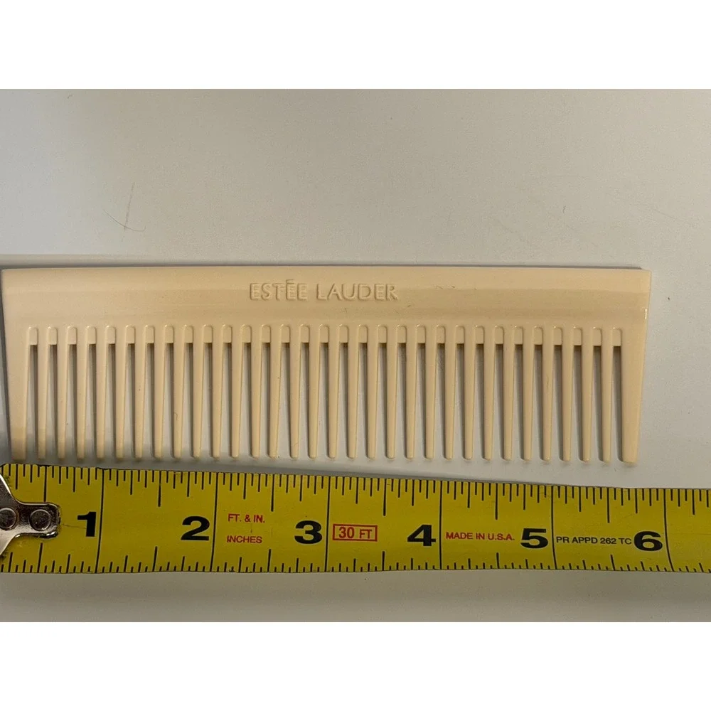 VTG Estee Lauder Hair Comb‎ Cream Wide Tooth Detangler Vanity Beauty Accessory